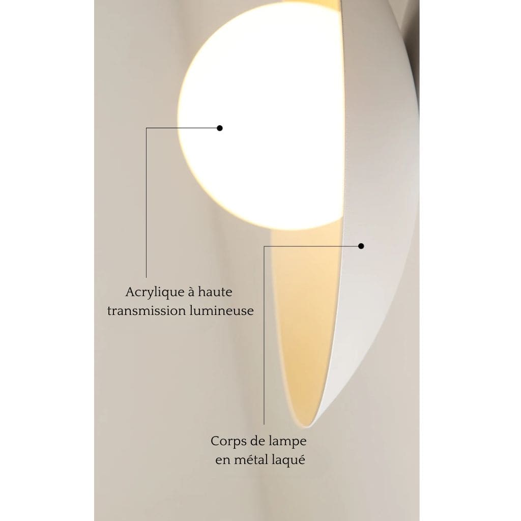 Modernes und einfaches rundes Wandlicht