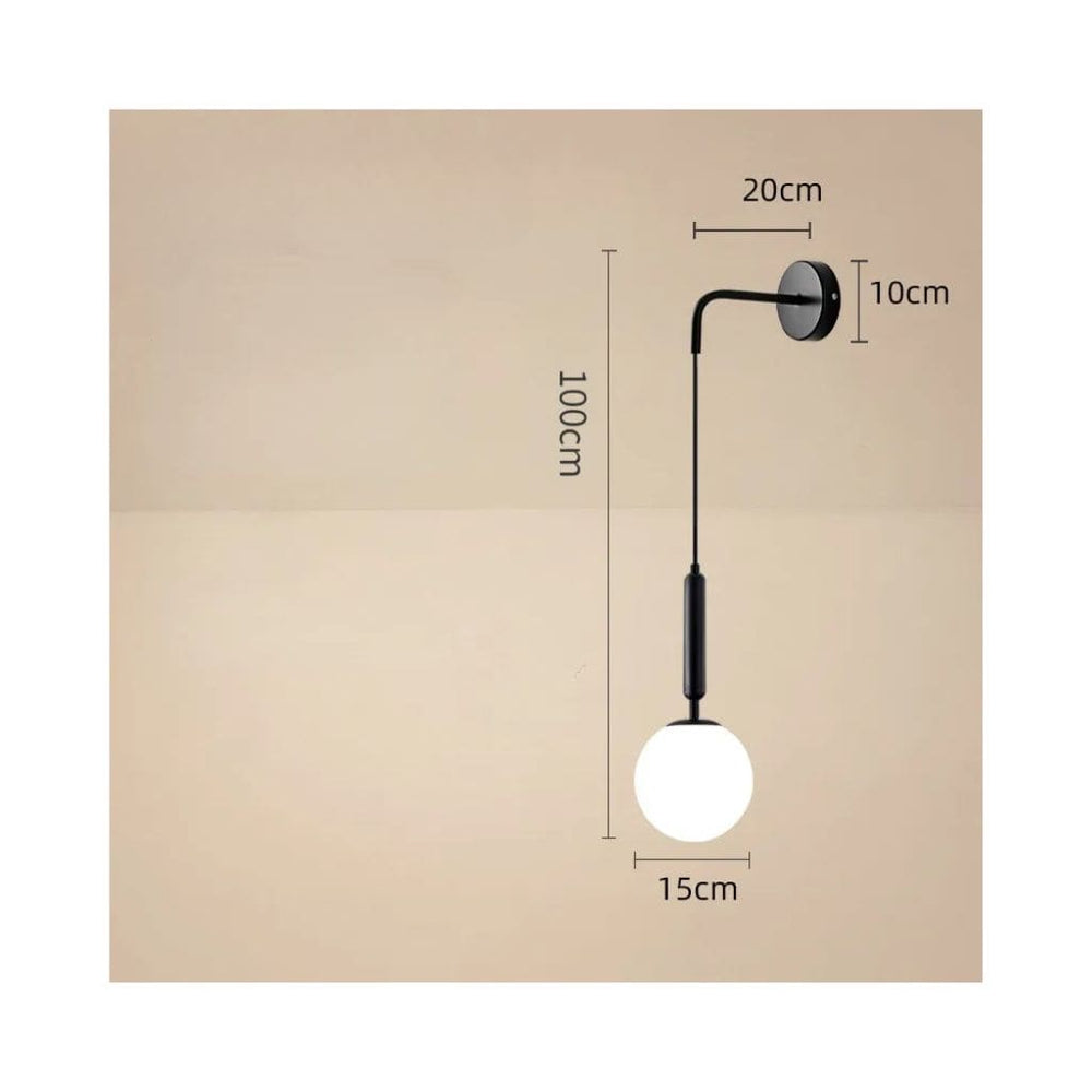 Zeitgenössische nordische LED -Wandleuchte