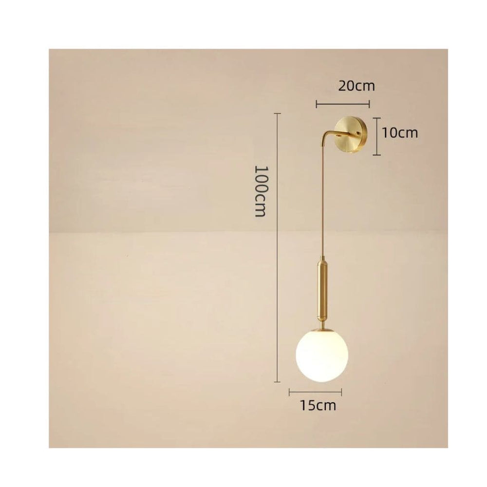 Zeitgenössische nordische LED -Wandleuchte