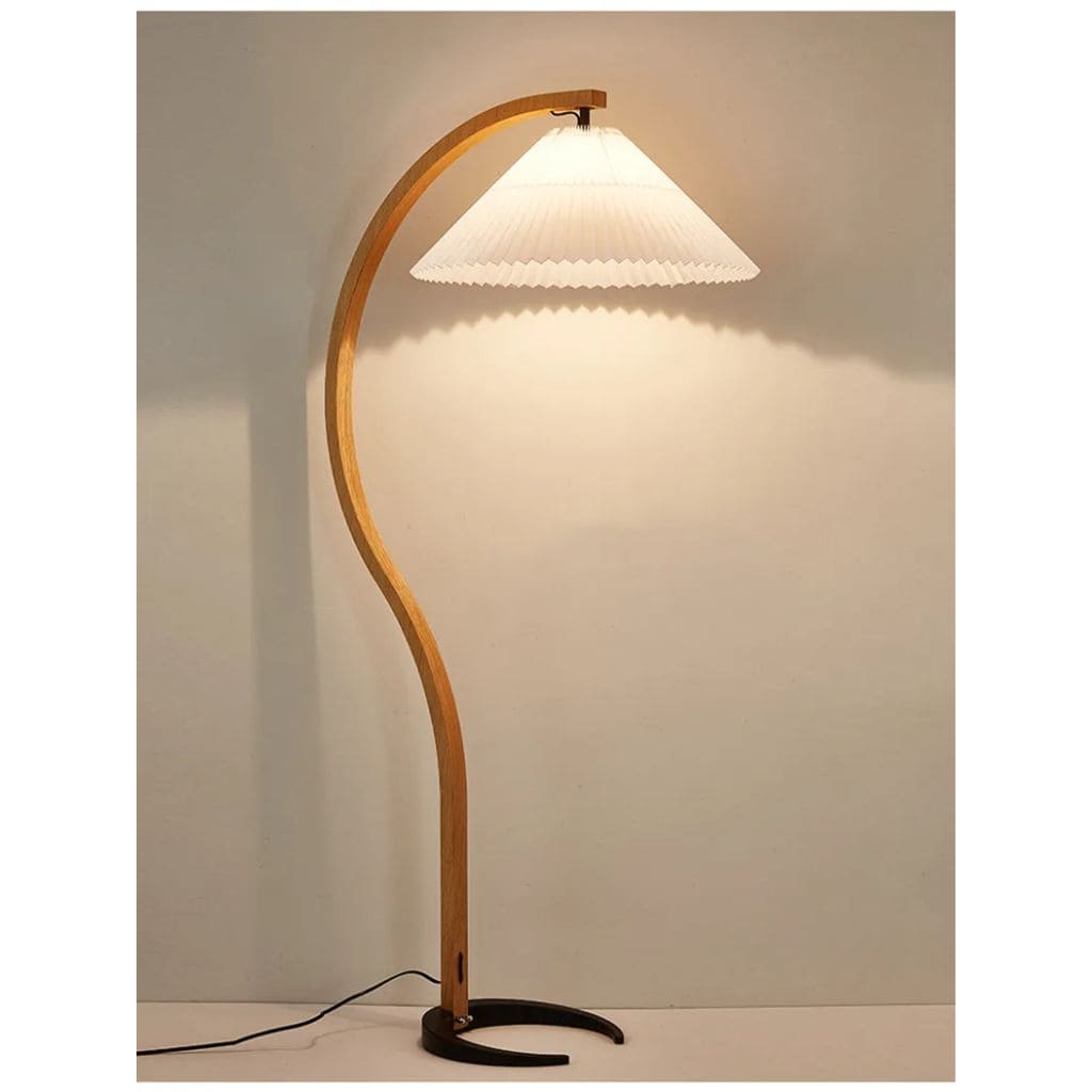 Massivholzlampe mit LED -Beleuchtung