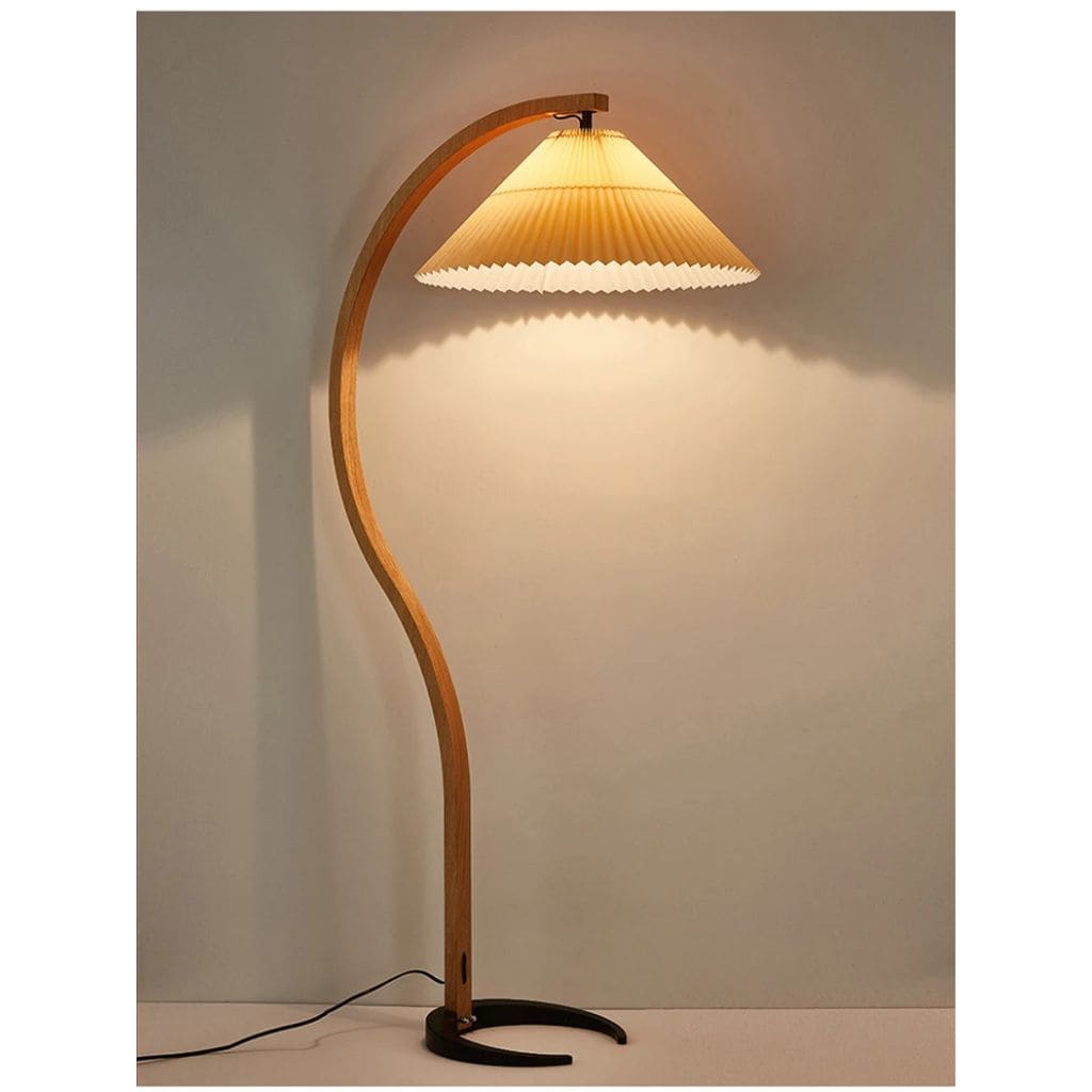 Massivholzlampe mit LED -Beleuchtung