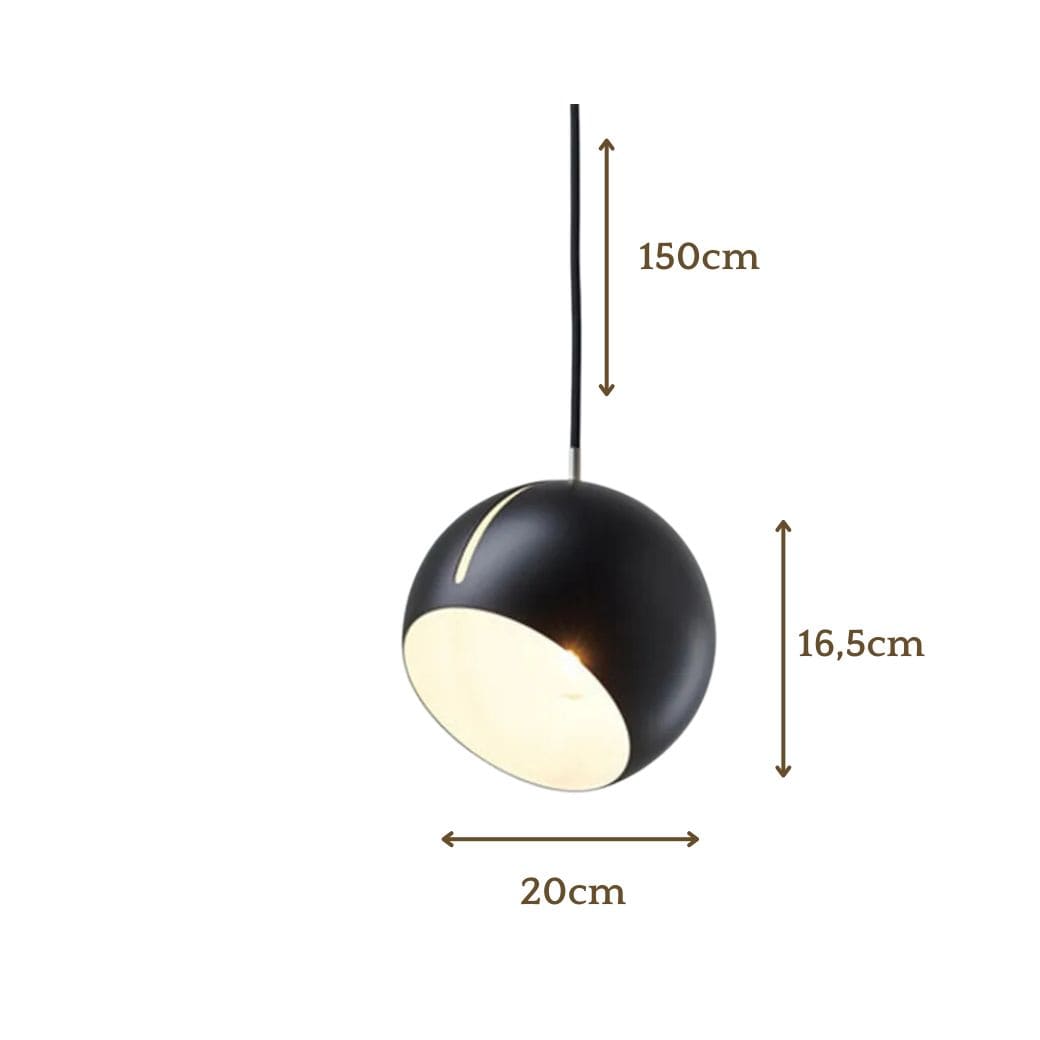 Moderne LED -Hemisphäre -Lampe