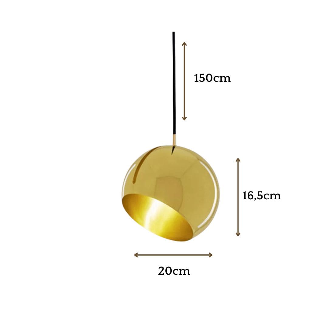 Moderne LED -Hemisphäre -Lampe