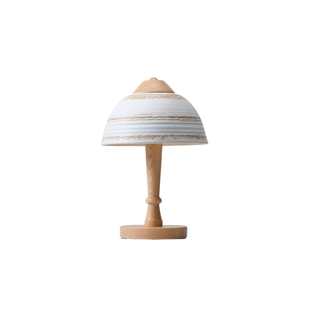 Japanische Massivholz und Keramiklampe