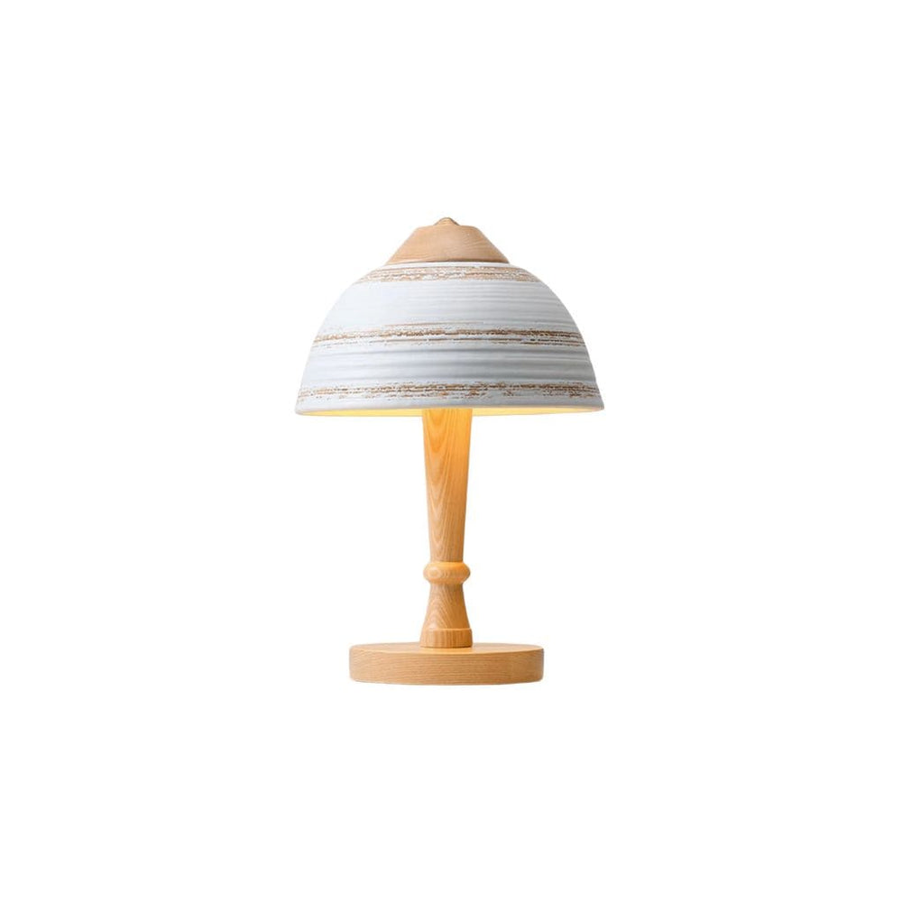 Japanische Massivholz und Keramiklampe