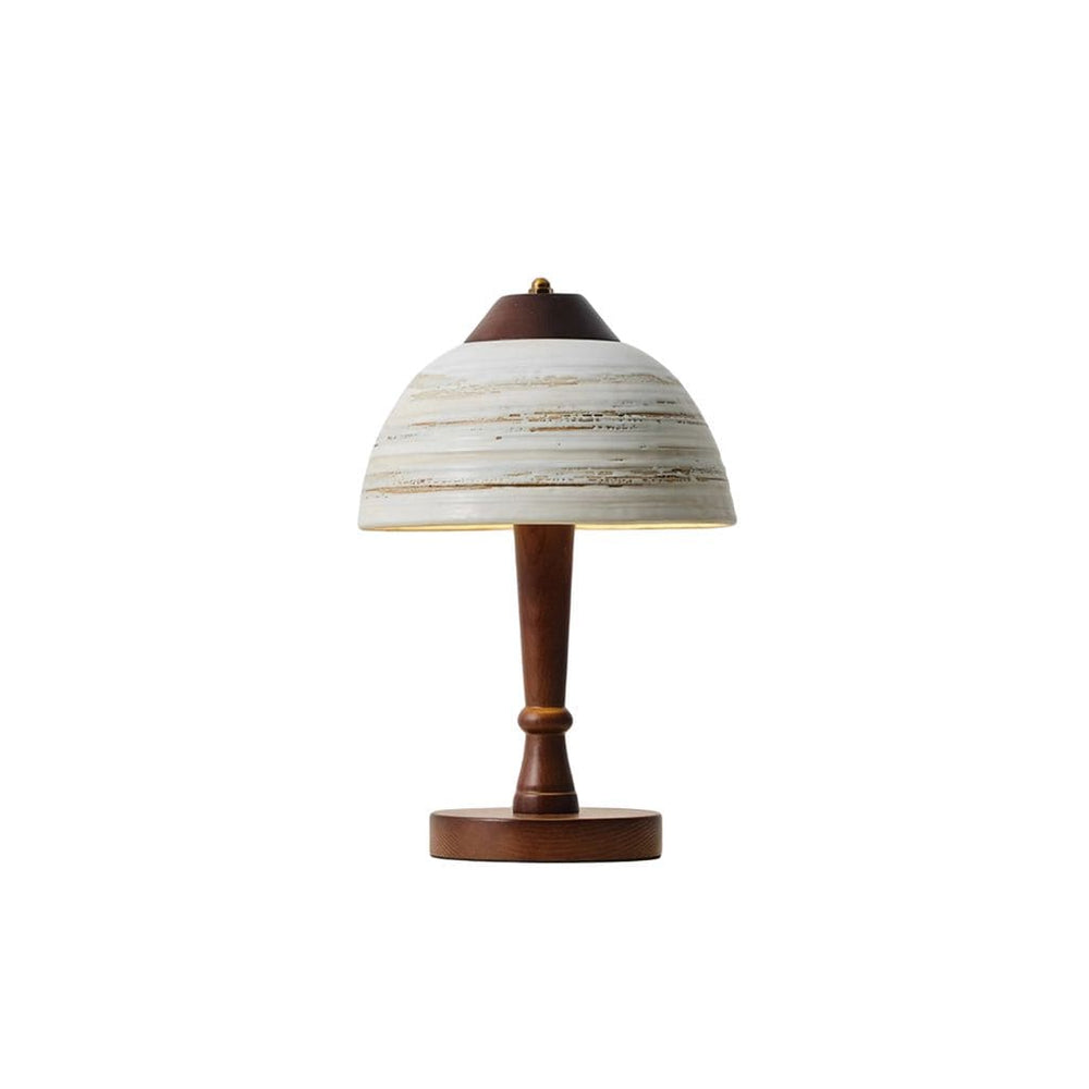 Japanische Massivholz und Keramiklampe