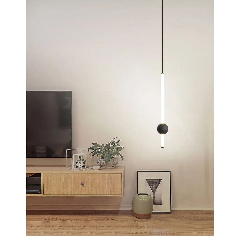 Nordische LED Black Hanging Lampe