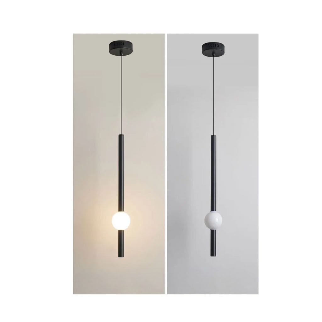 Nordische LED Black Hanging Lampe