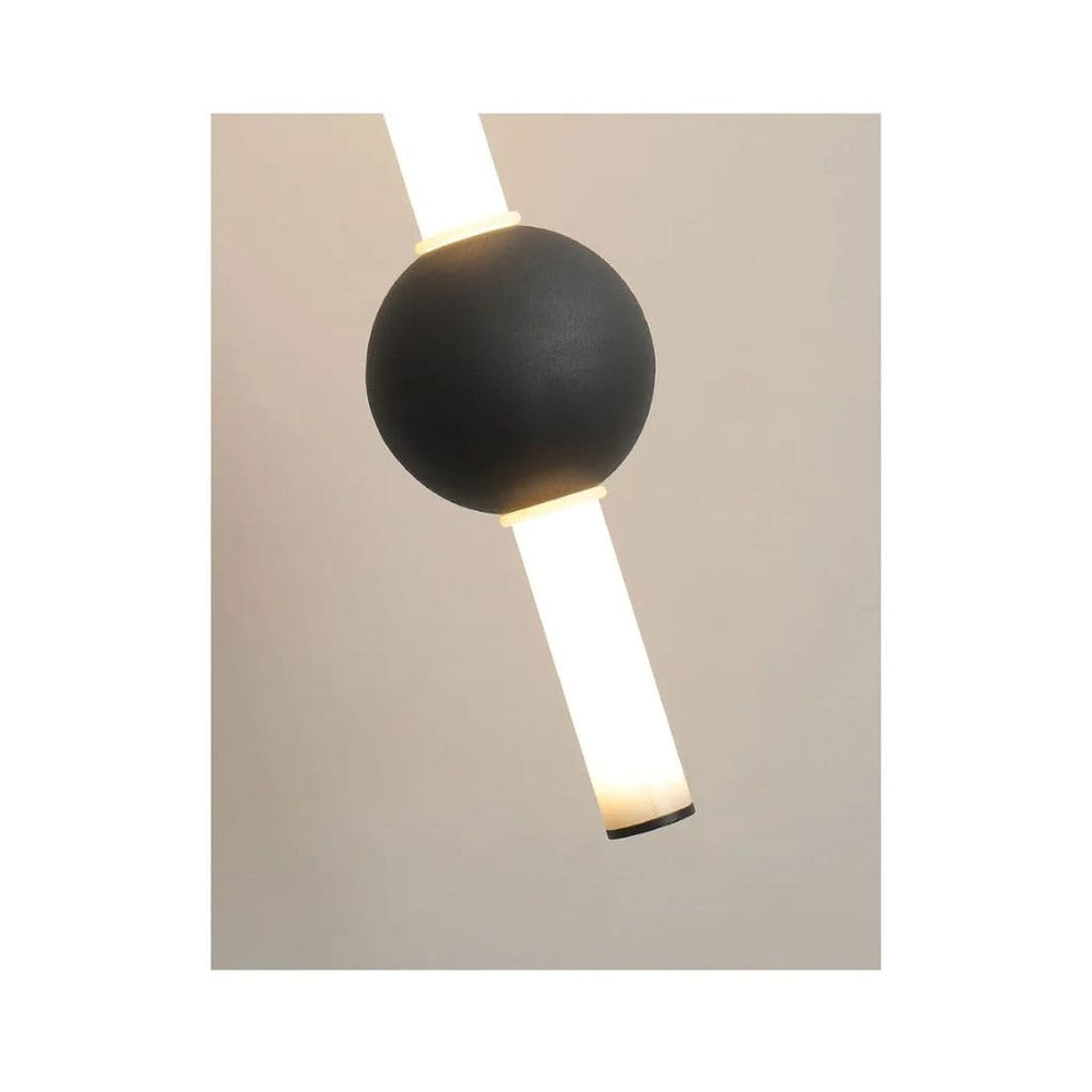 Nordische LED Black Hanging Lampe