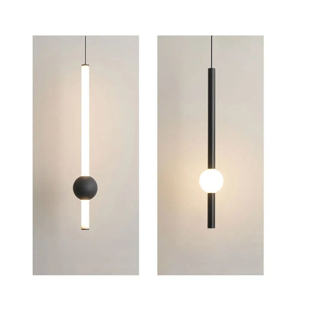 Nordische LED Black Hanging Lampe