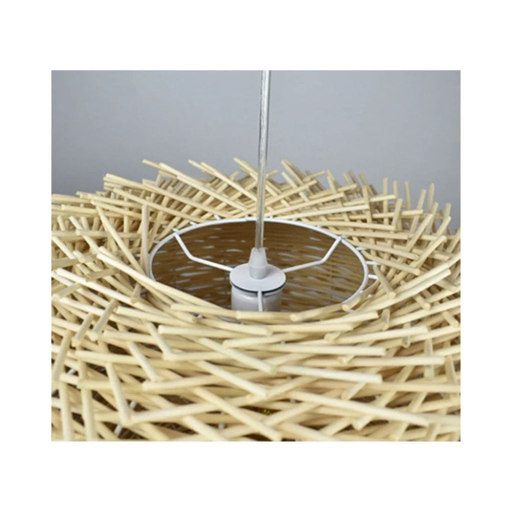 Japanische Rattan Suspendierte Lampe