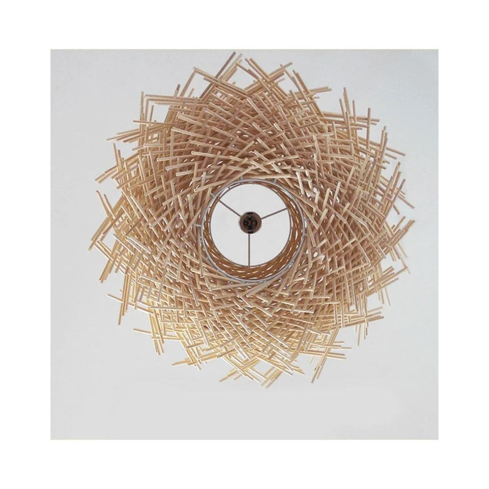 Japanische Rattan Suspendierte Lampe