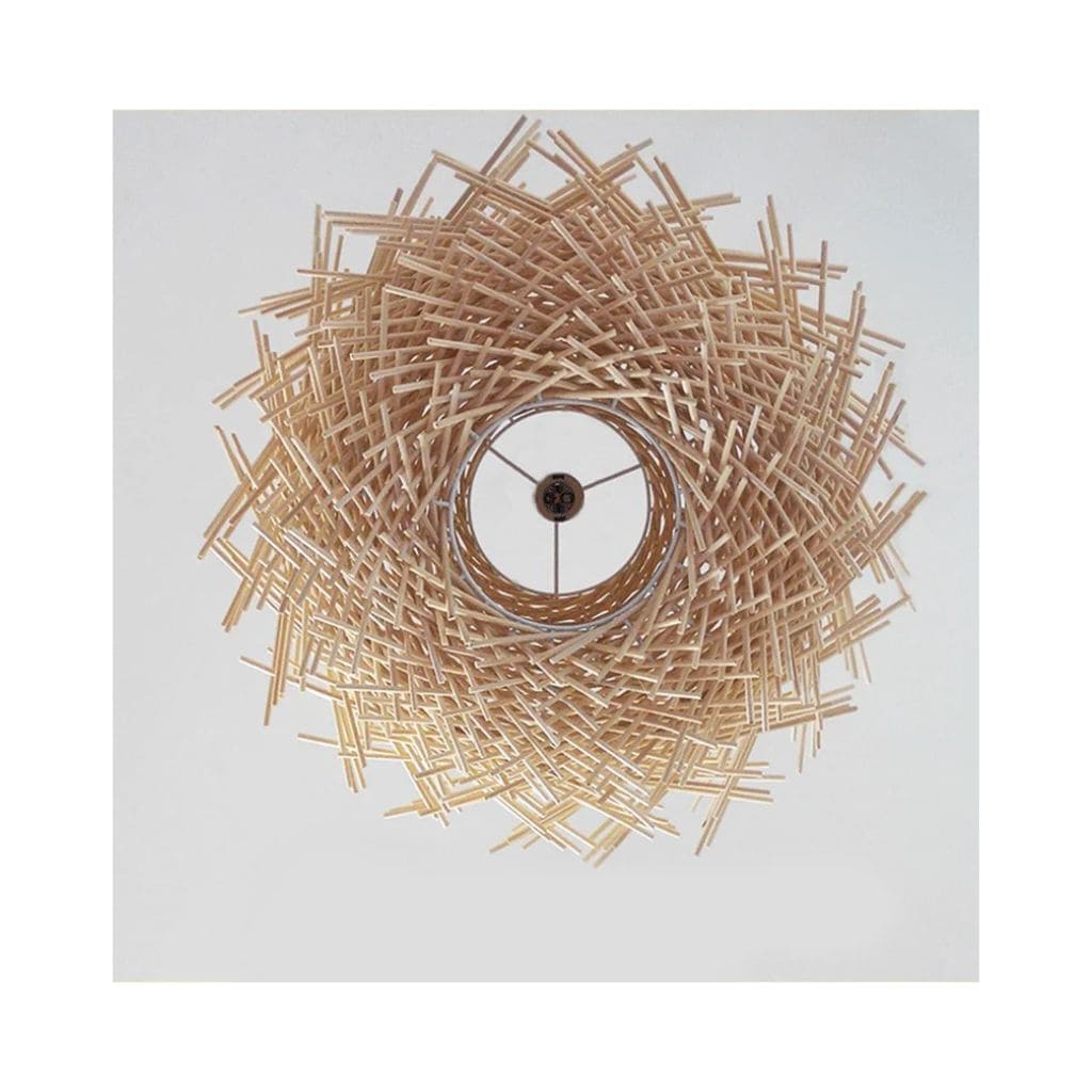 Japanische Rattan Suspendierte Lampe