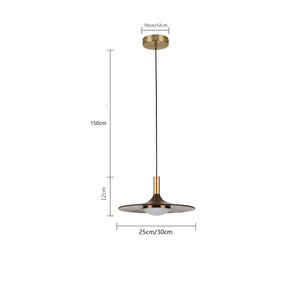 LED -Glanz in festem Holz von Noyer