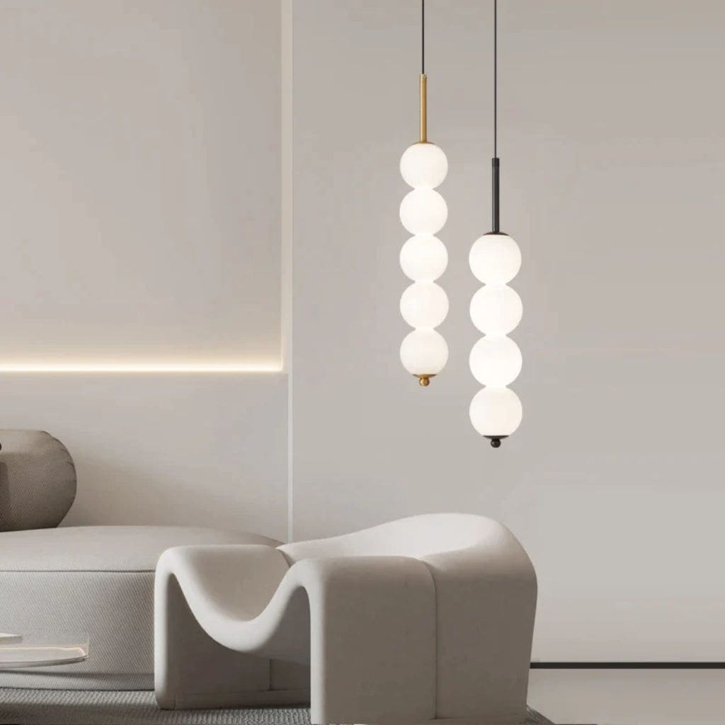 LED -Glasball -Kronleuchter