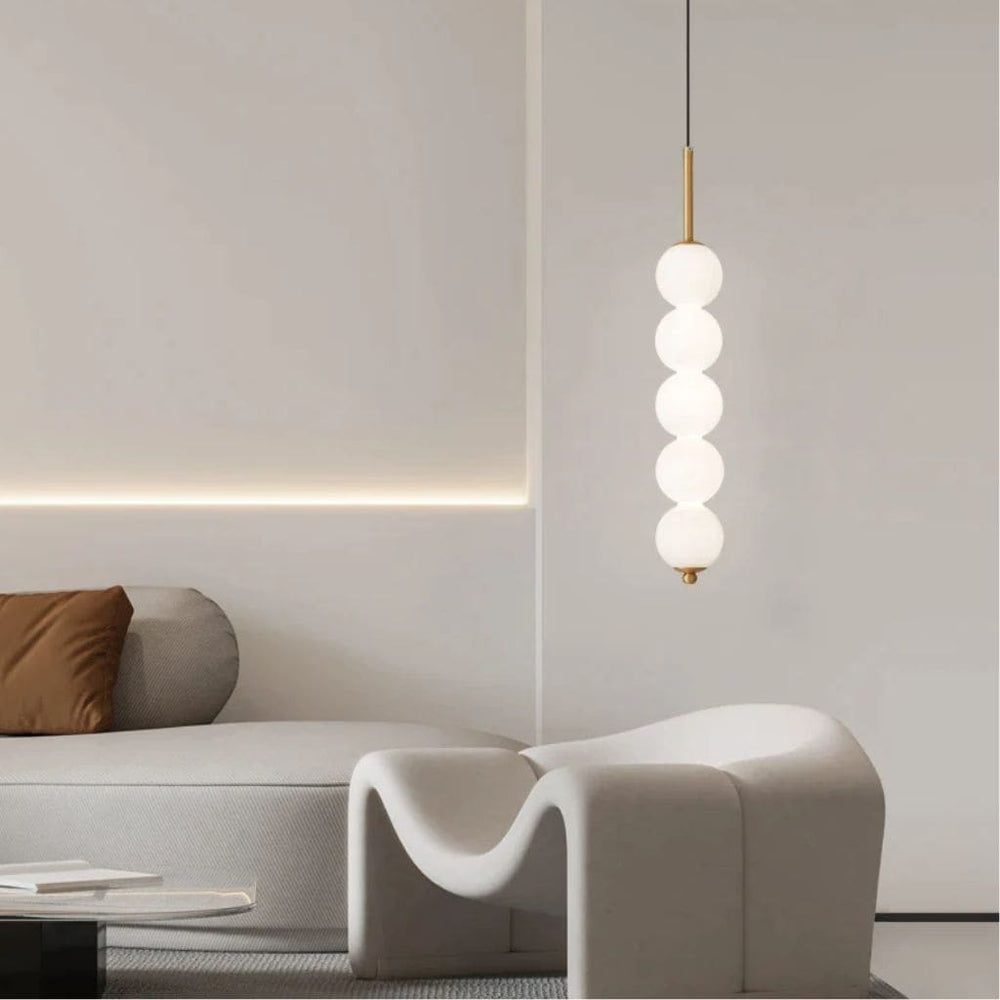 LED -Glasball -Kronleuchter