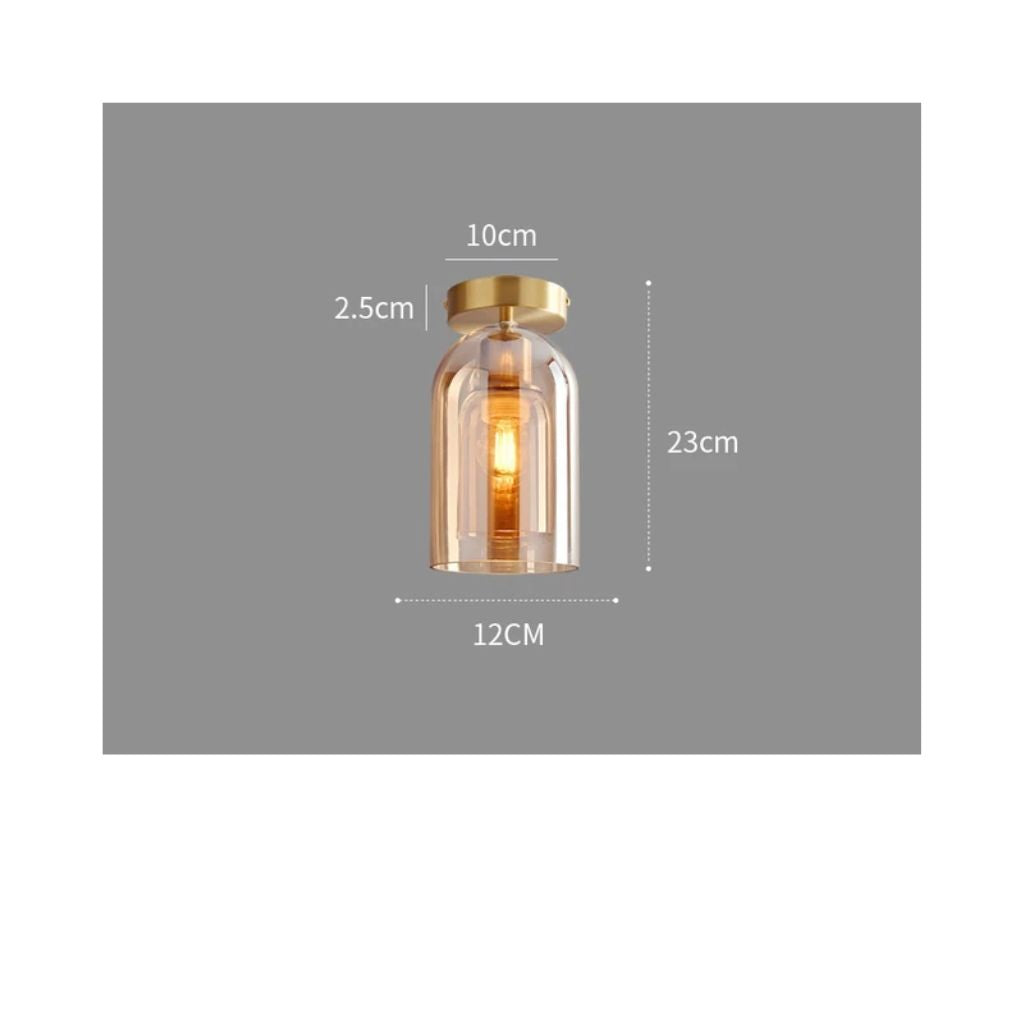 Nordischer Glaskronleuchter für LED -Decke