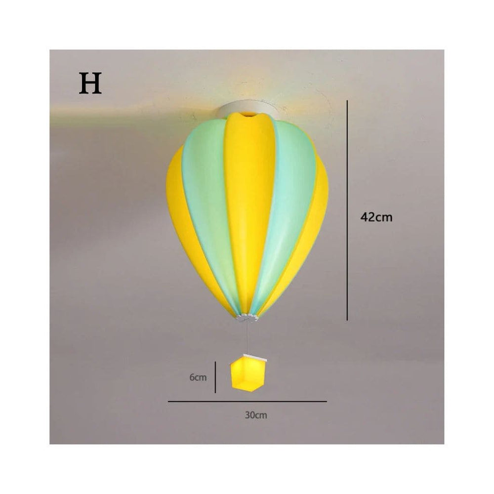 Kinderdecklampe - Buntes Heißluftballon