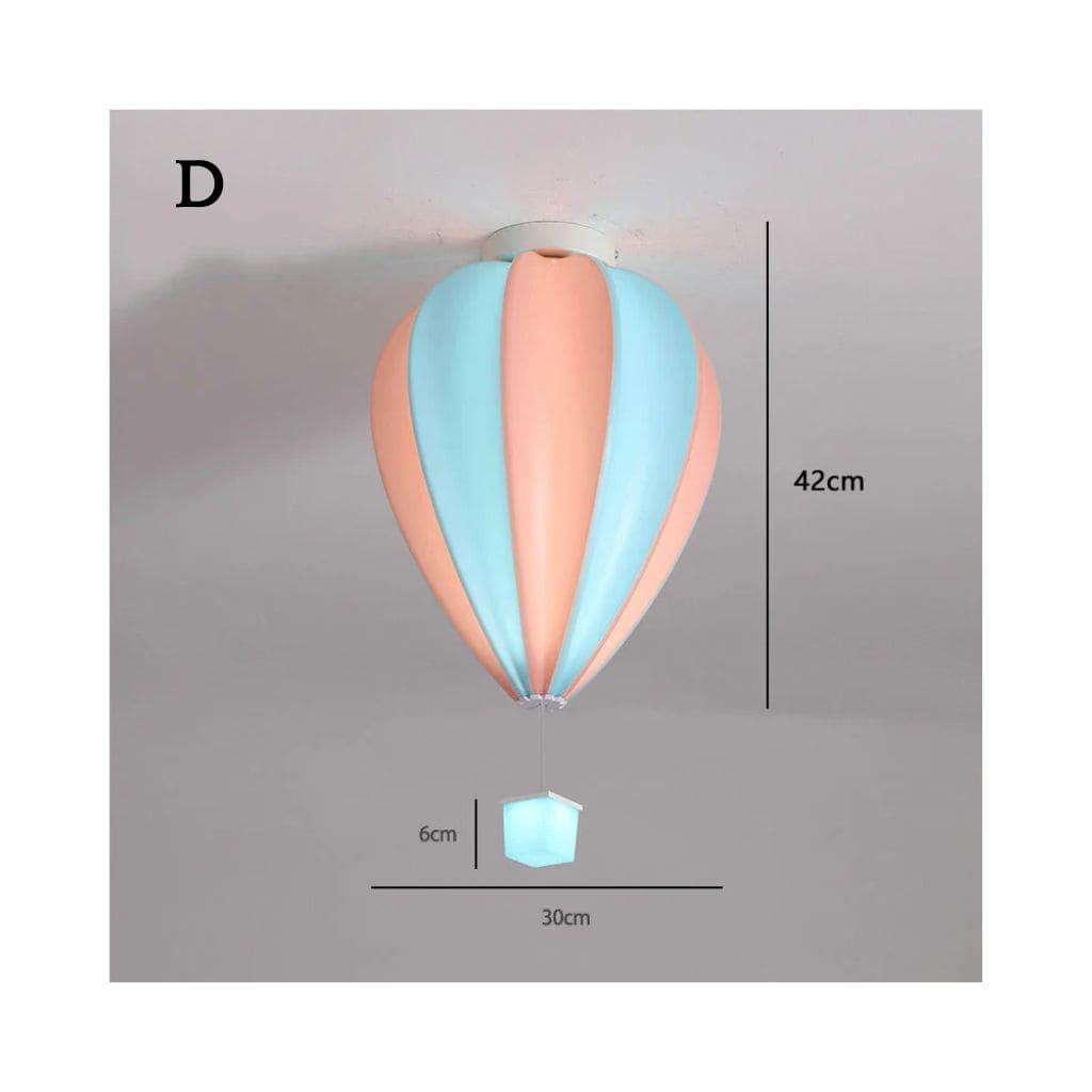 Kinderdecklampe - Buntes Heißluftballon