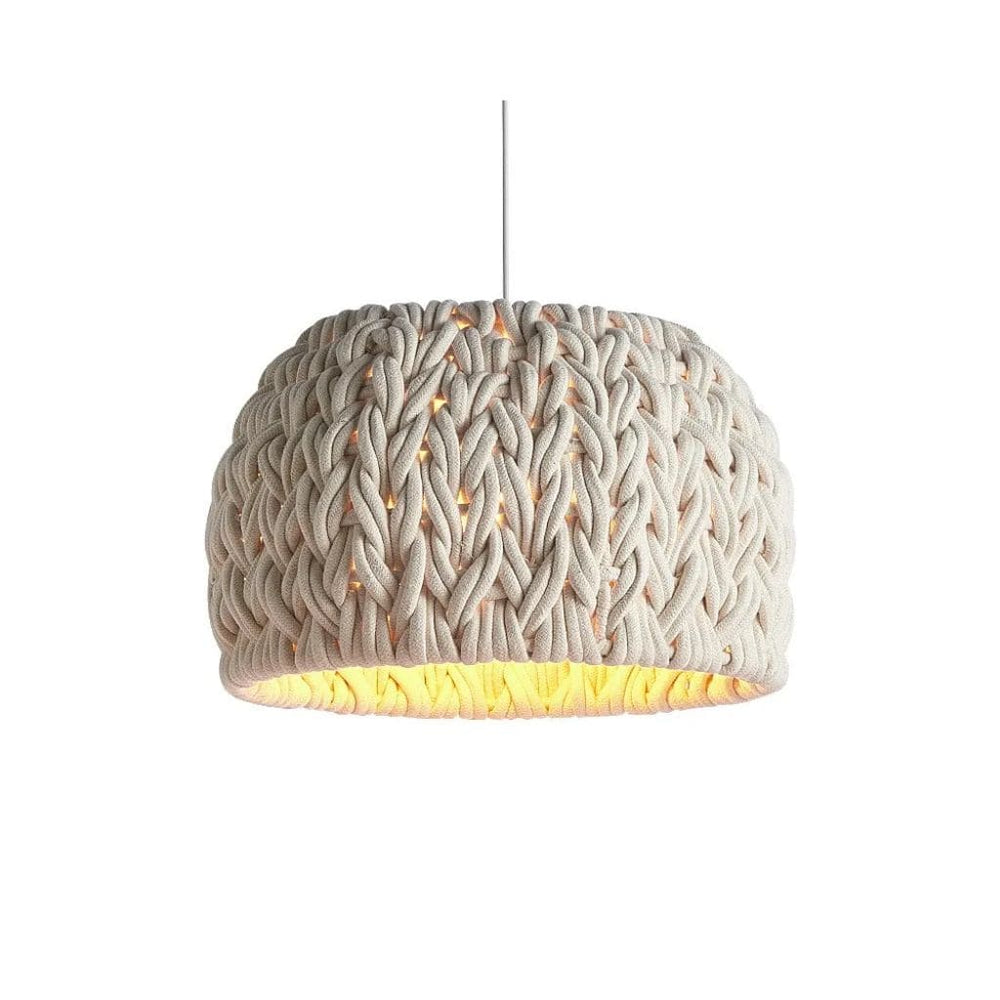 LED -Suspension Nordic Wabi Sabi im Strickseil