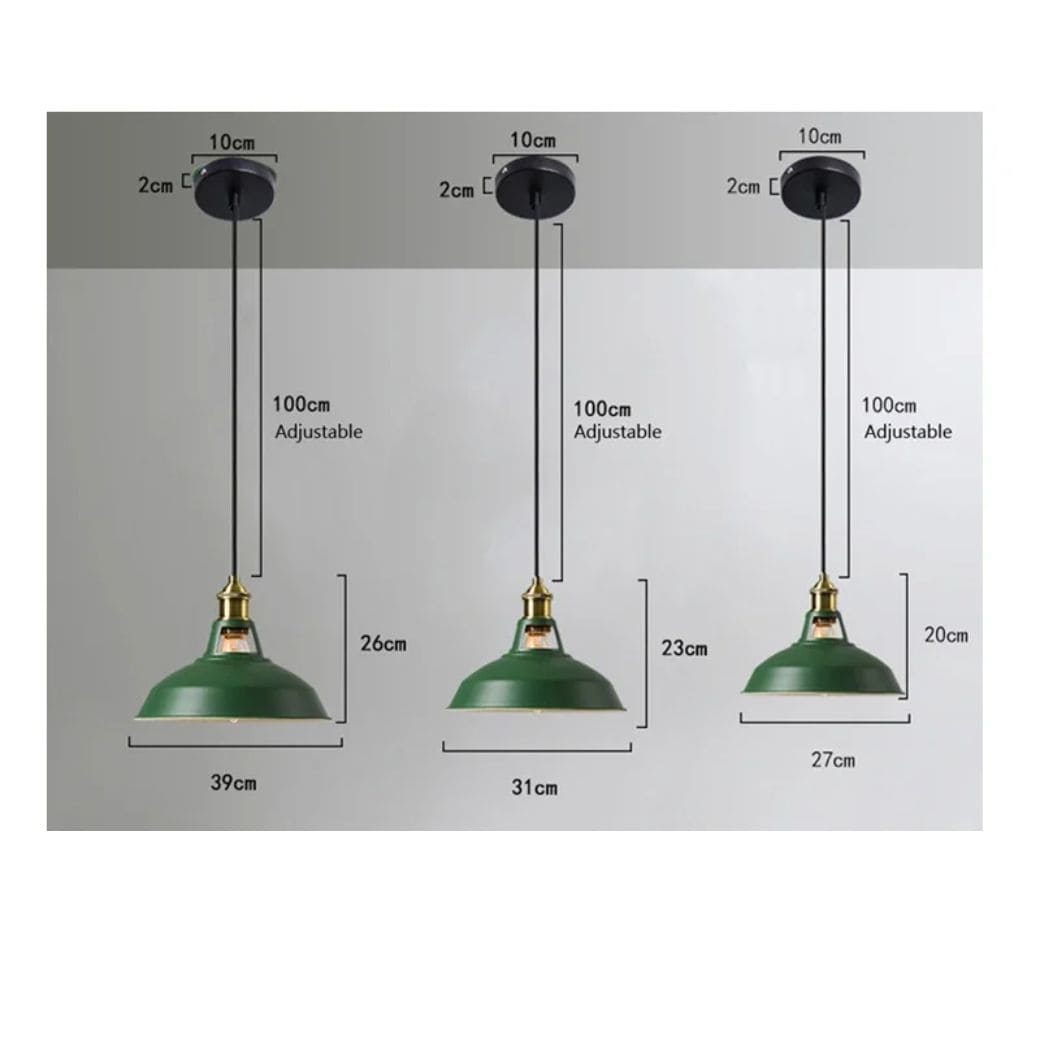 LED-Pendelleuchte im Vintage-Industriestil