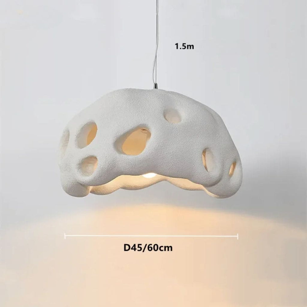 LED -Leuchte Suspension mit Retro Wabi Sabi -Stil