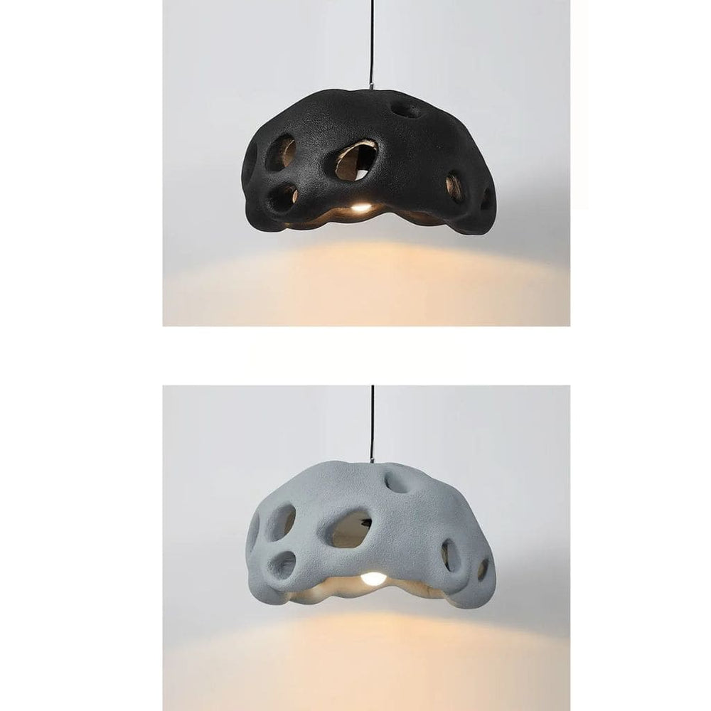 LED -Leuchte Suspension mit Retro Wabi Sabi -Stil