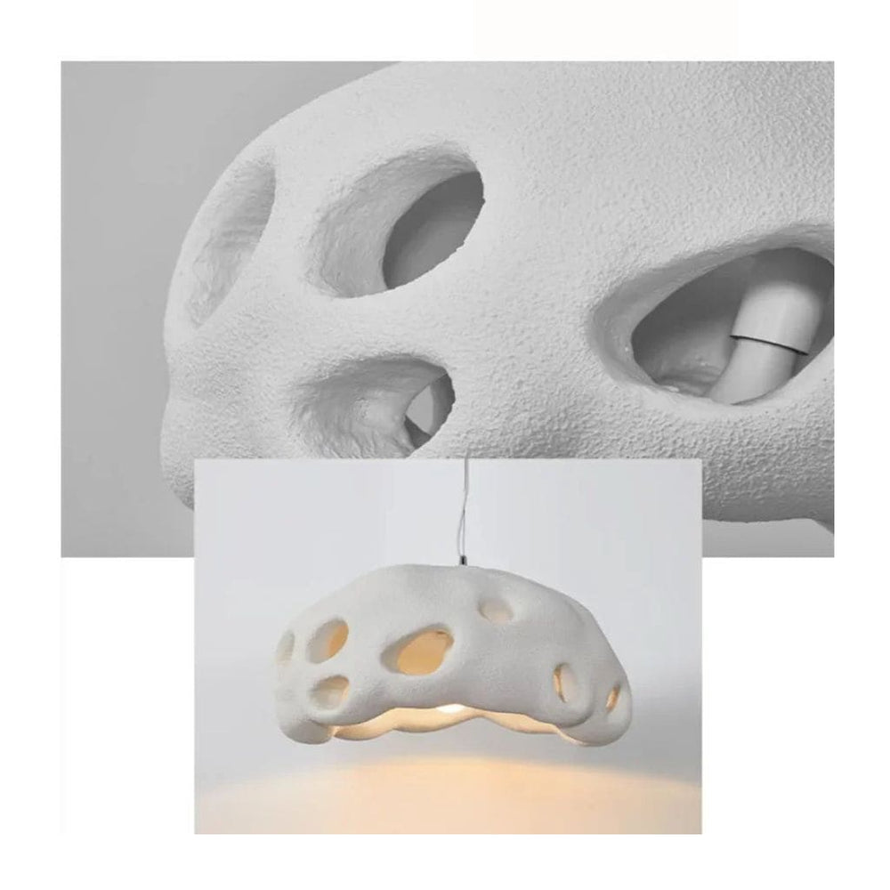 LED -Leuchte Suspension mit Retro Wabi Sabi -Stil