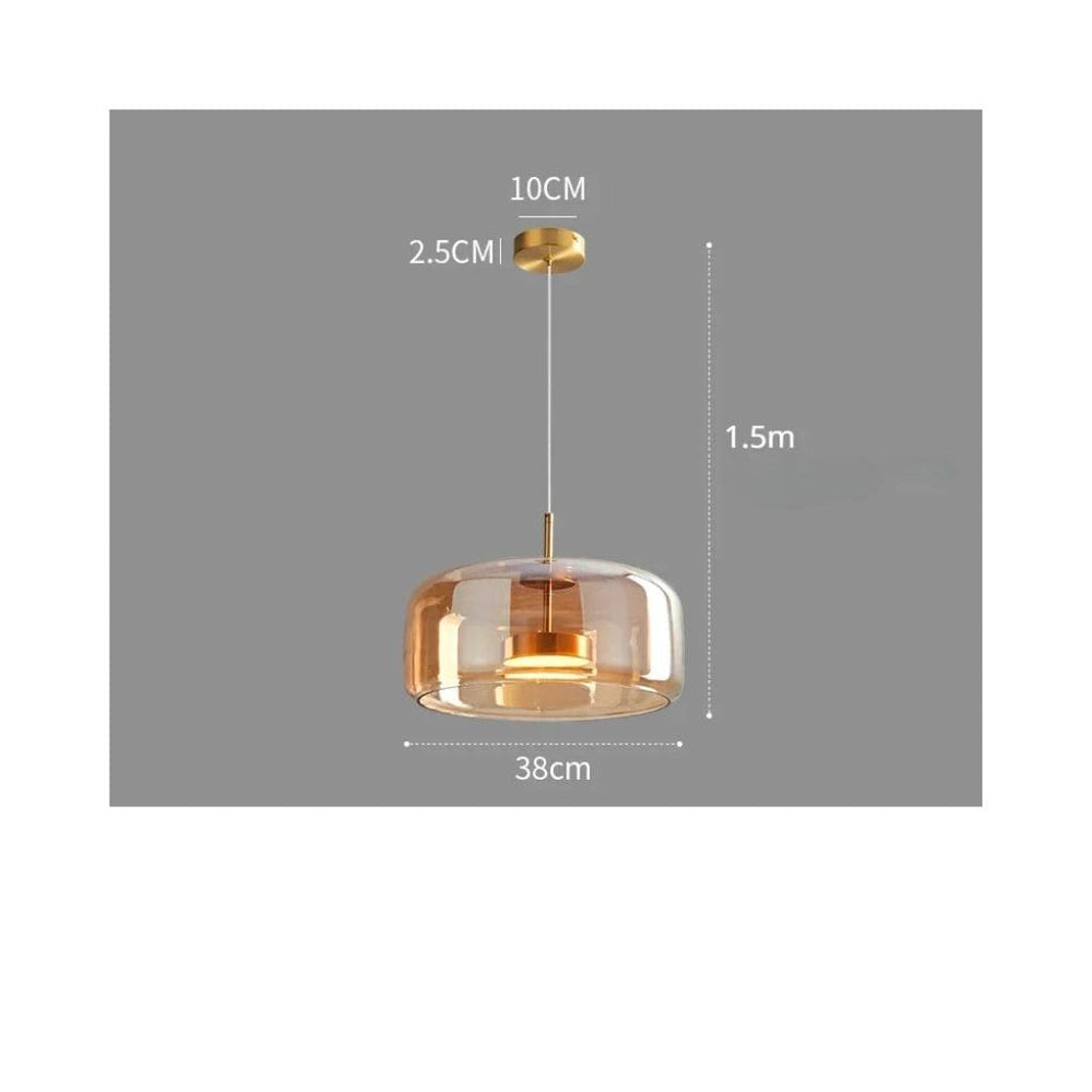 Nordische Glas -LED -Suspensionen