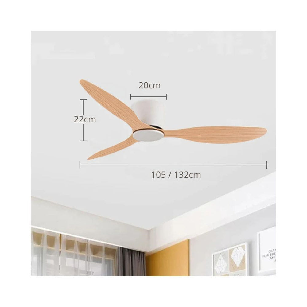 Weißer moderner Deckenventilator