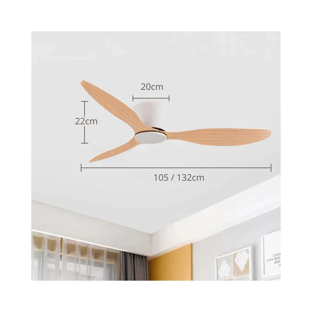 Weißer moderner Deckenventilator